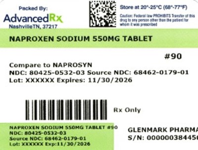 Naproxen Sodium 55mg #90 (Naproxen Sodium 550mg 80425 0532 03)